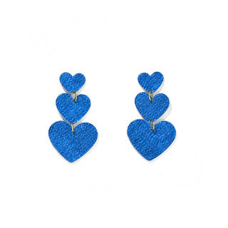 Linny Co. Penny Earrings - Denim