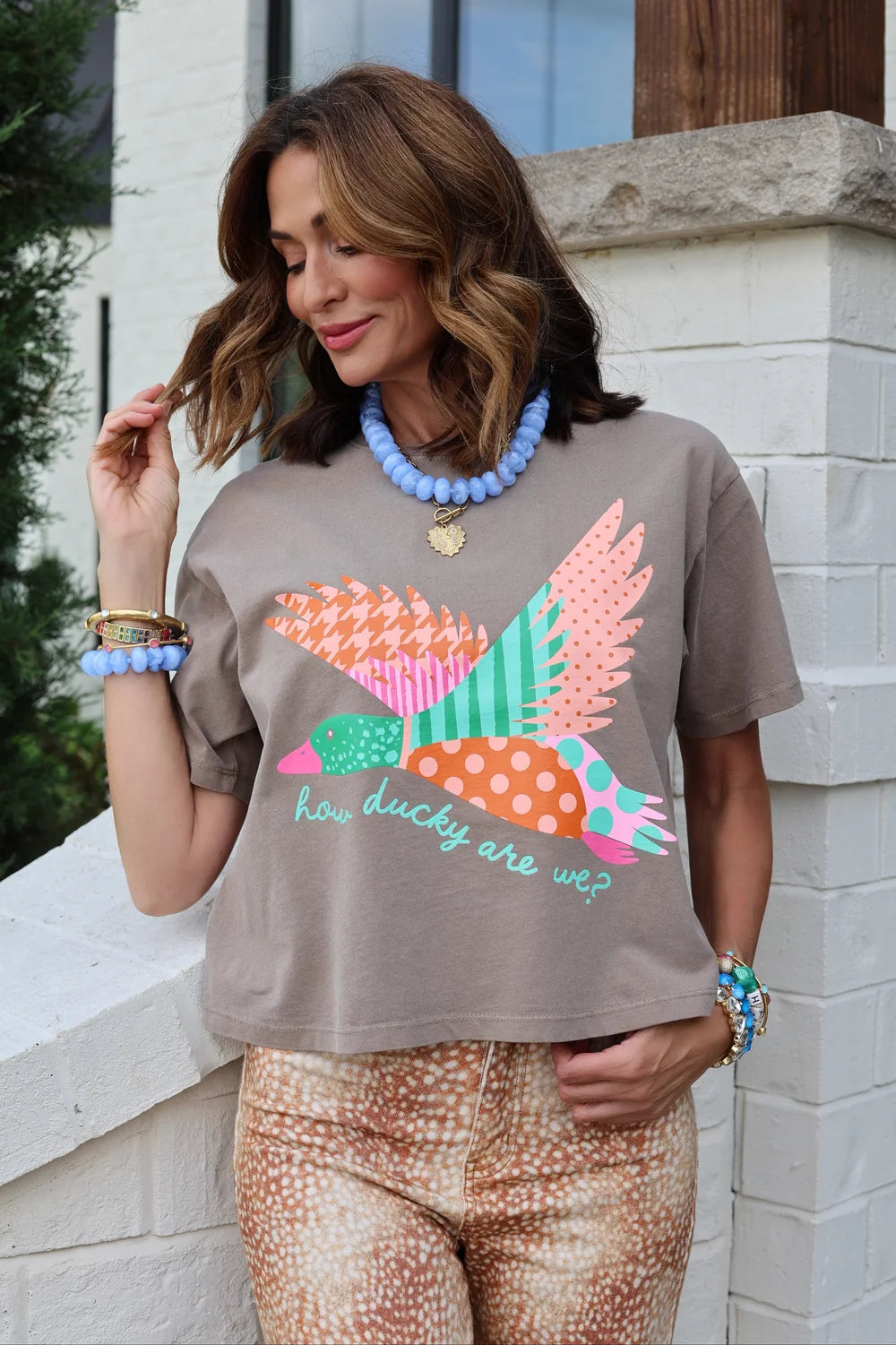 Poppy & Pine How Ducky Are We Crop Tee