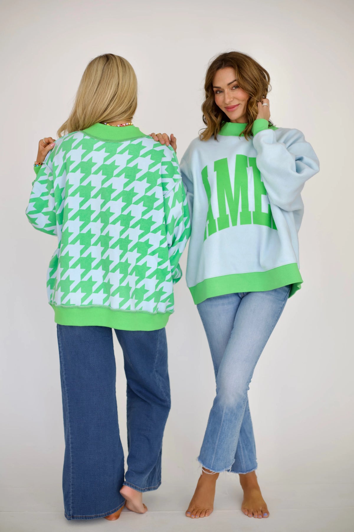 Poppy & Pine AMEN 2-Sided Mock Sweatshirt