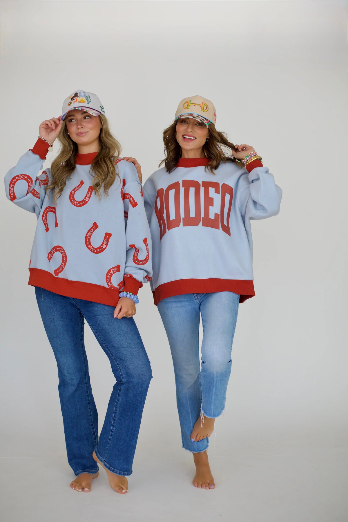 Poppy & Pine Rodeo 2-Sided Mock Sweatshirt
